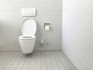 Fugenbürste im Badezimmer
